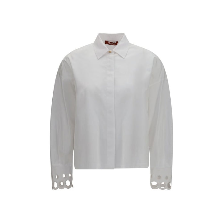 Max Mara White Cotton Dress Shirt
