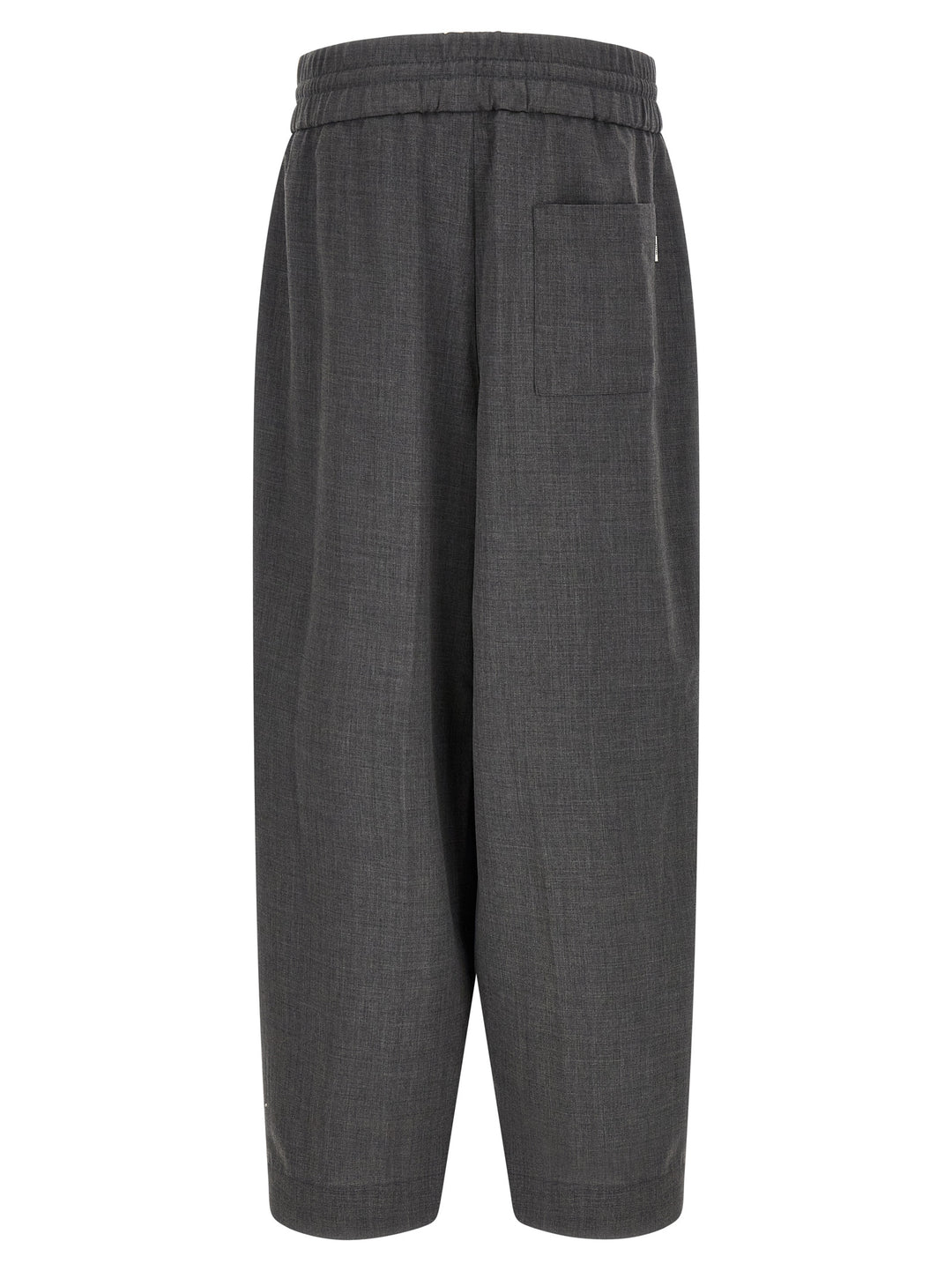 Ami Paris Gray Virgin Wool Casual Pants