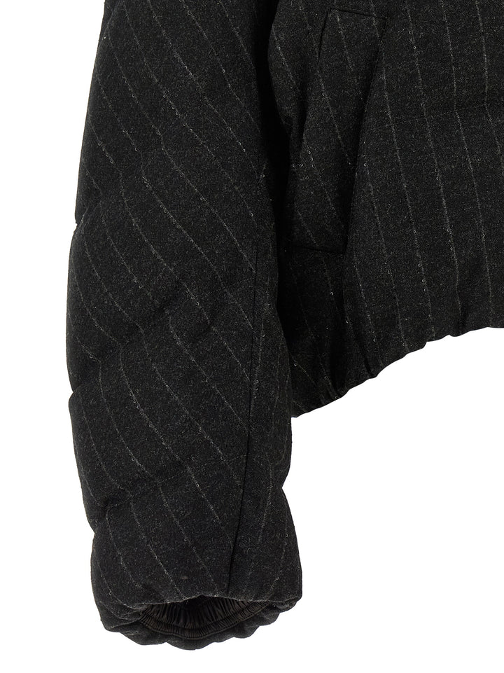 Brunello Cucinelli Gray Virgin Wool Full-Length Jacket
