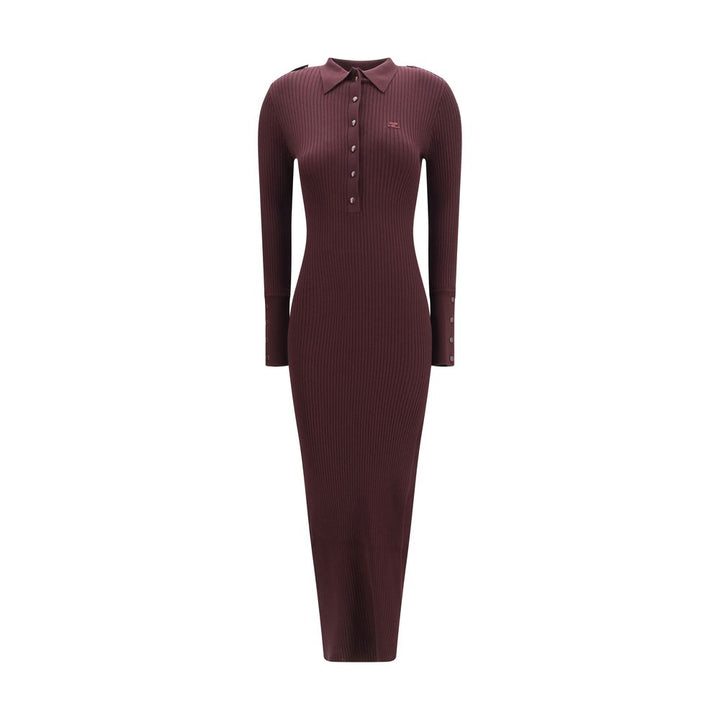 Courrèges Purple Viscose Long Dress