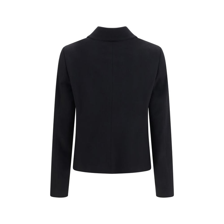 Lardini Black Wool Oves Aries Full-Length Jacket