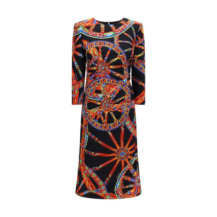 Dolce &amp; Gabbana Multicolor Silk Cocktail Dress