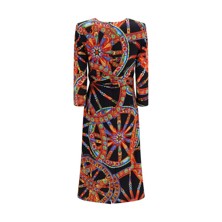 Dolce &amp; Gabbana Multicolor Silk Cocktail Dress