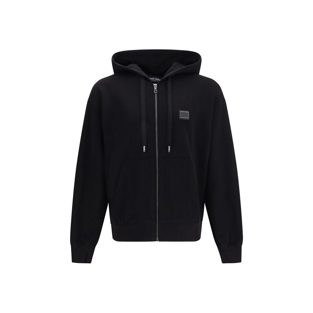 Dolce &amp; Gabbana Black Cotton Sweatshirt