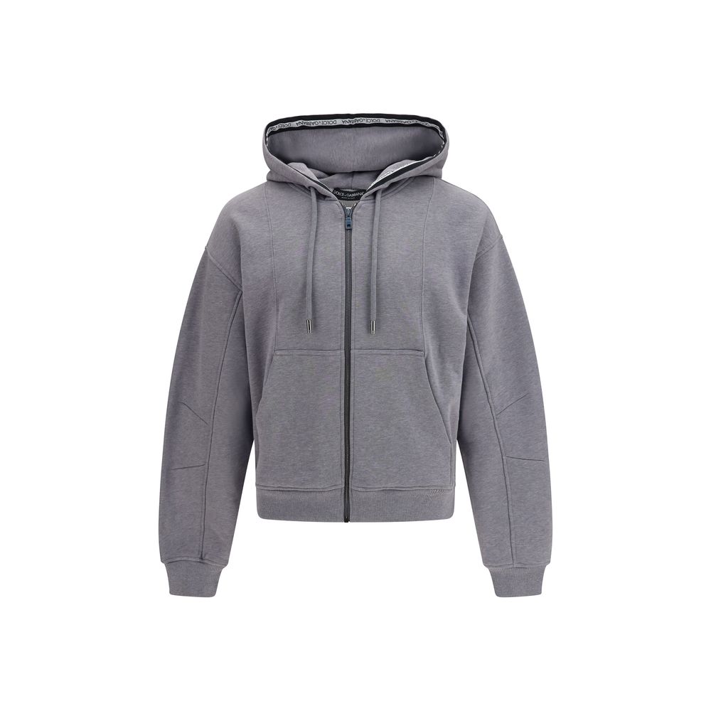 Dolce &amp; Gabbana Gray Cotton Sweatshirt
