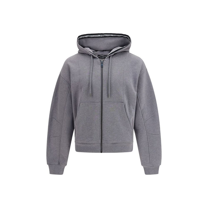 Dolce &amp; Gabbana Gray Cotton Sweatshirt
