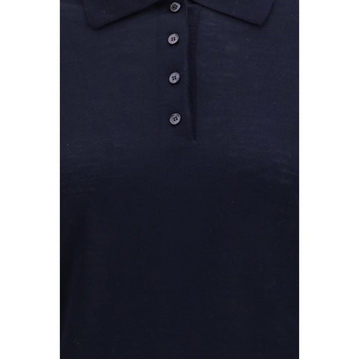 Golden Goose Blue Wool Oves Aries Shirt