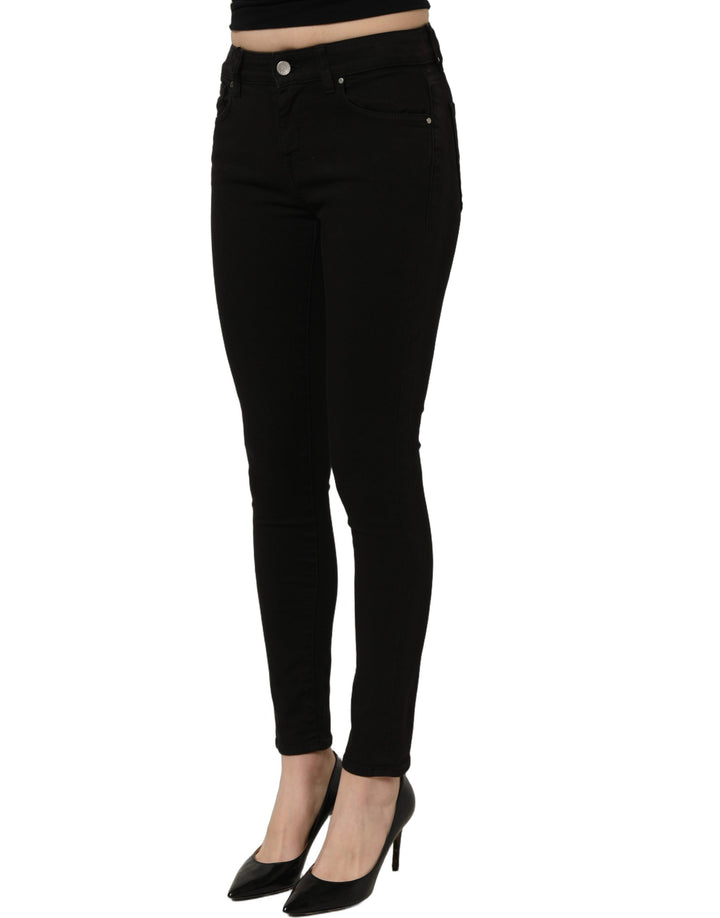 Dolce &amp; Gabbana Black Cotton Stretch Skinny Denim Jeans