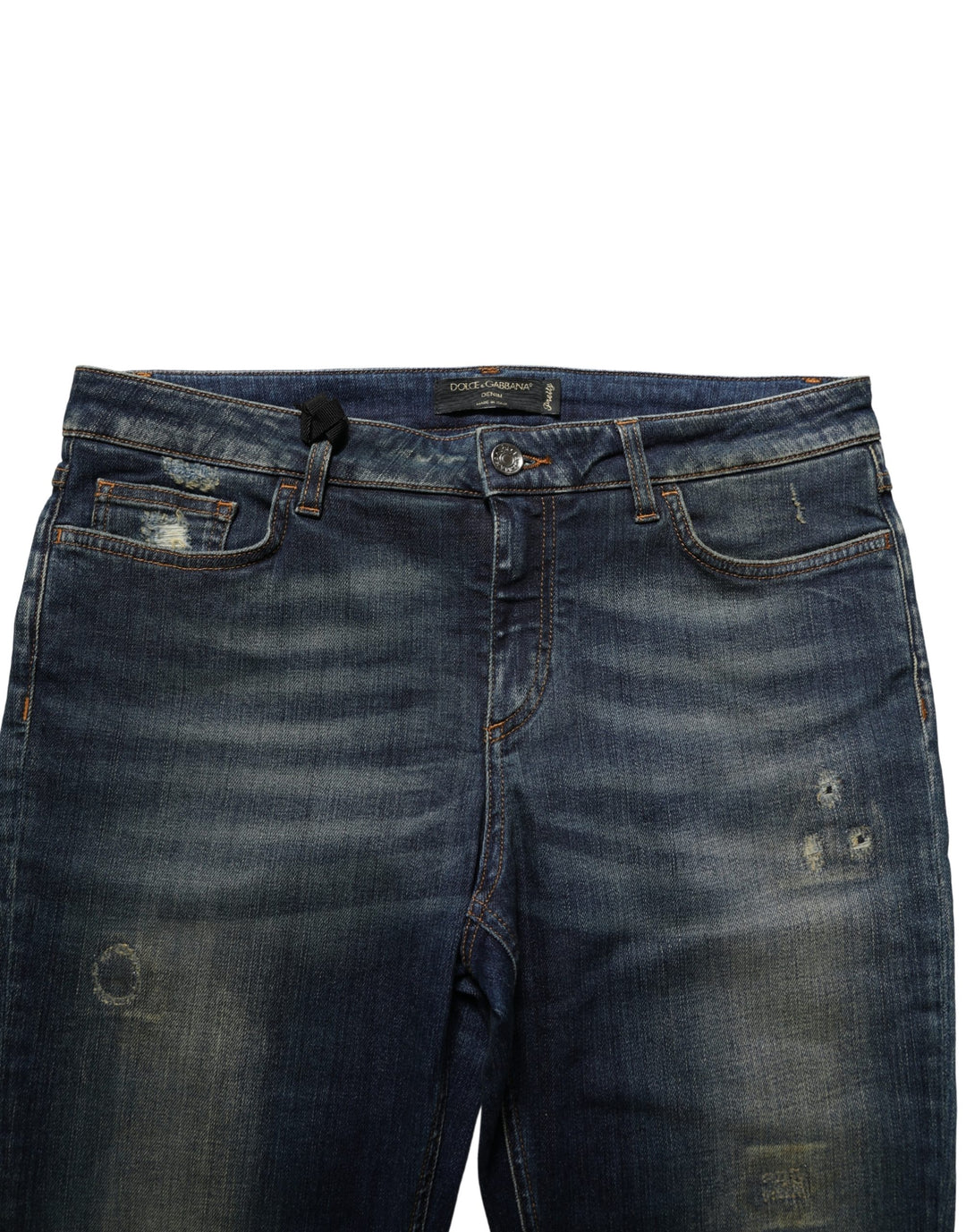 Dolce &amp; Gabbana Blue Cotton Stretch Skinny Denim Jeans