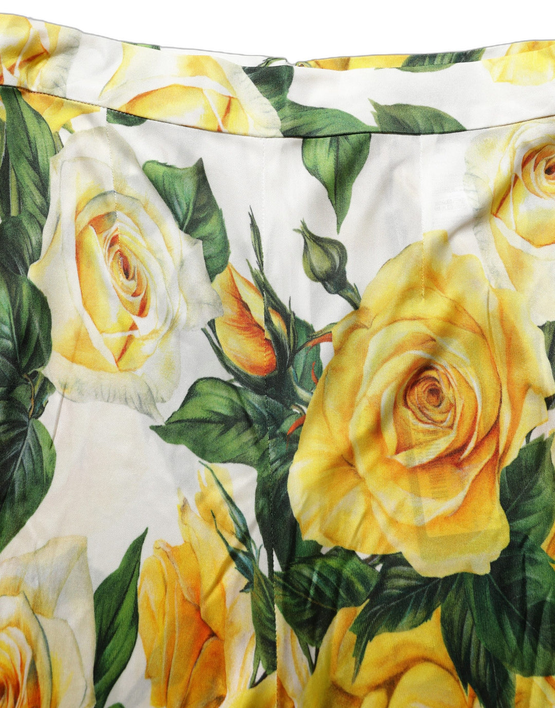 Dolce &amp; Gabbana Multicolor Floral High Waist Straight Pants
