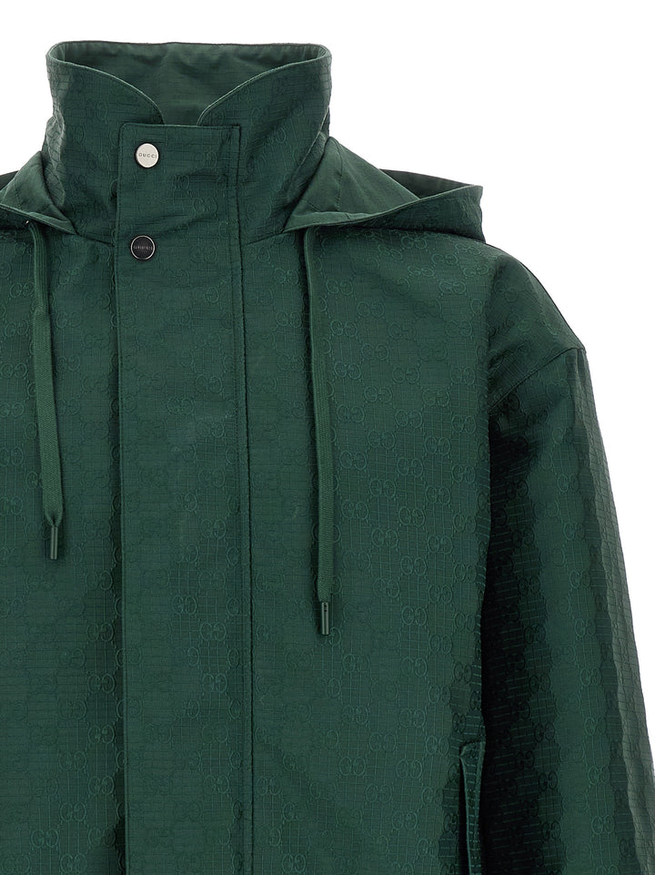 Gucci Bicolor Cotton Shell Jacket