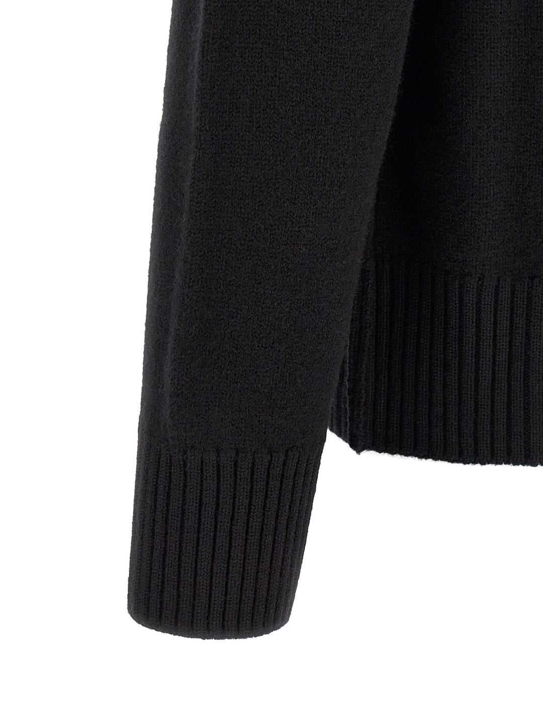 Ami Paris Black Wool Cardigan