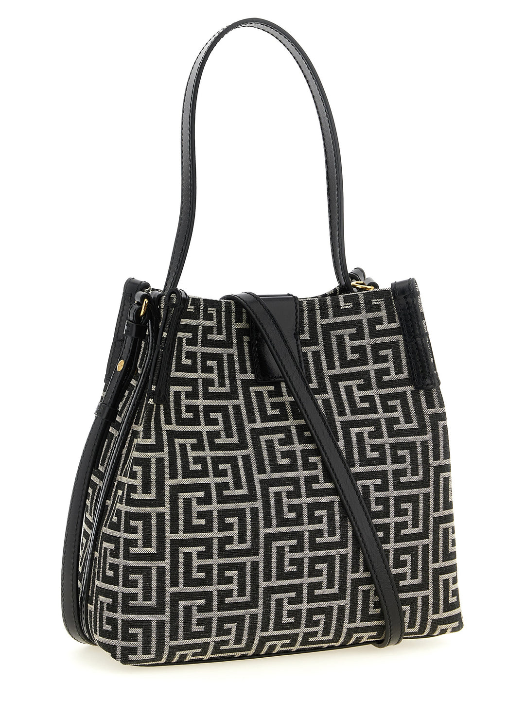 Balmain Bicolor Cotton Shoulder Bag