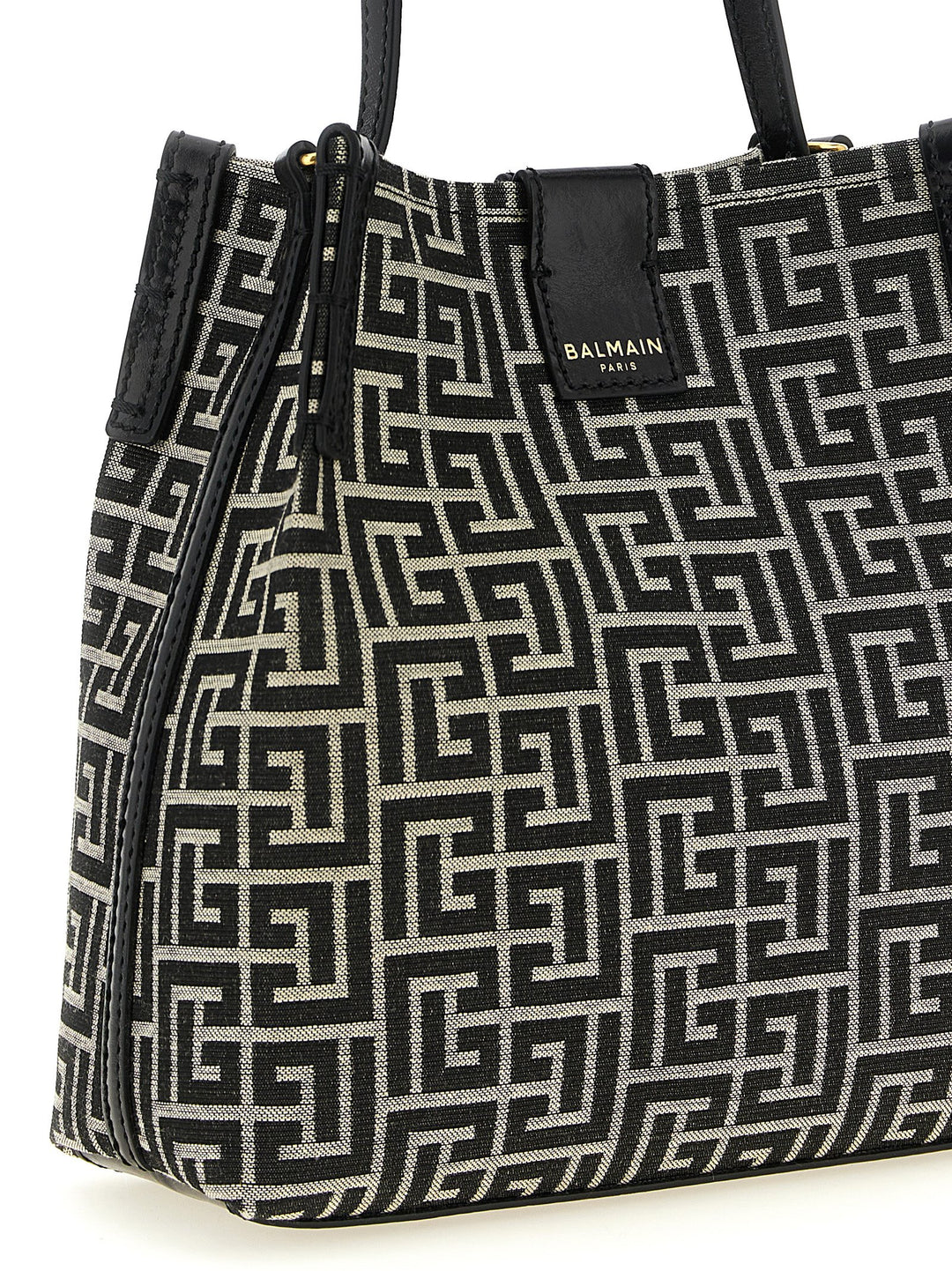 Balmain Bicolor Cotton Shoulder Bag