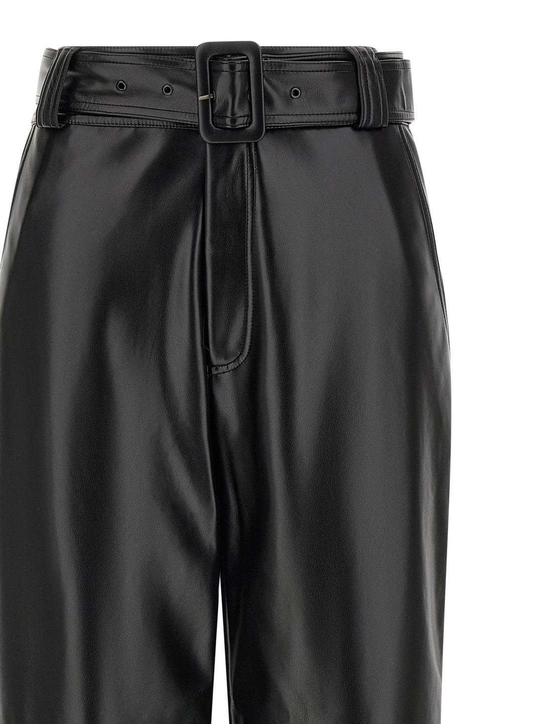 Twinset Black Polyester Cropped Pants