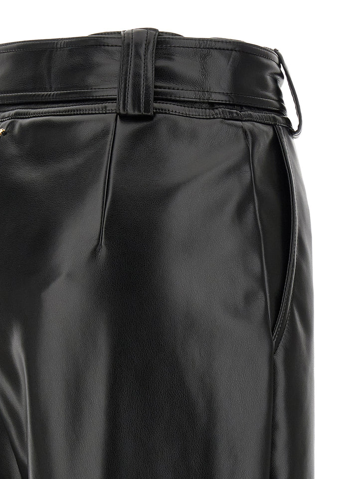 Twinset Black Polyester Cropped Pants