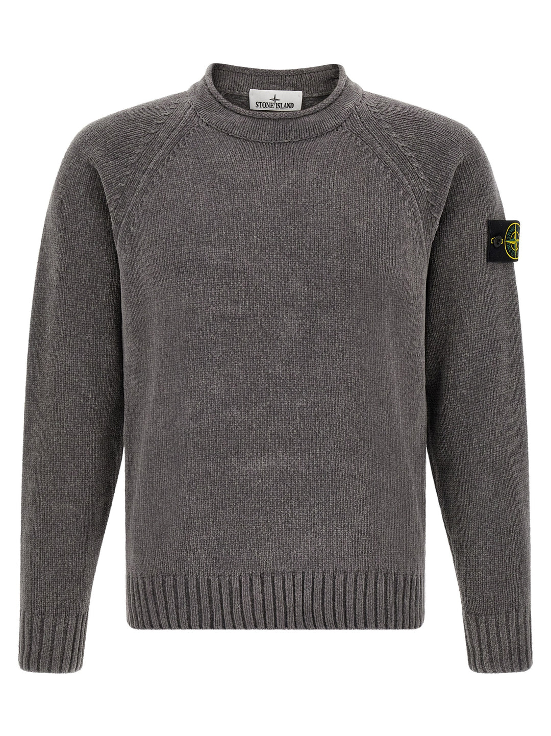 Stone Island Gray Cotton Cardigan