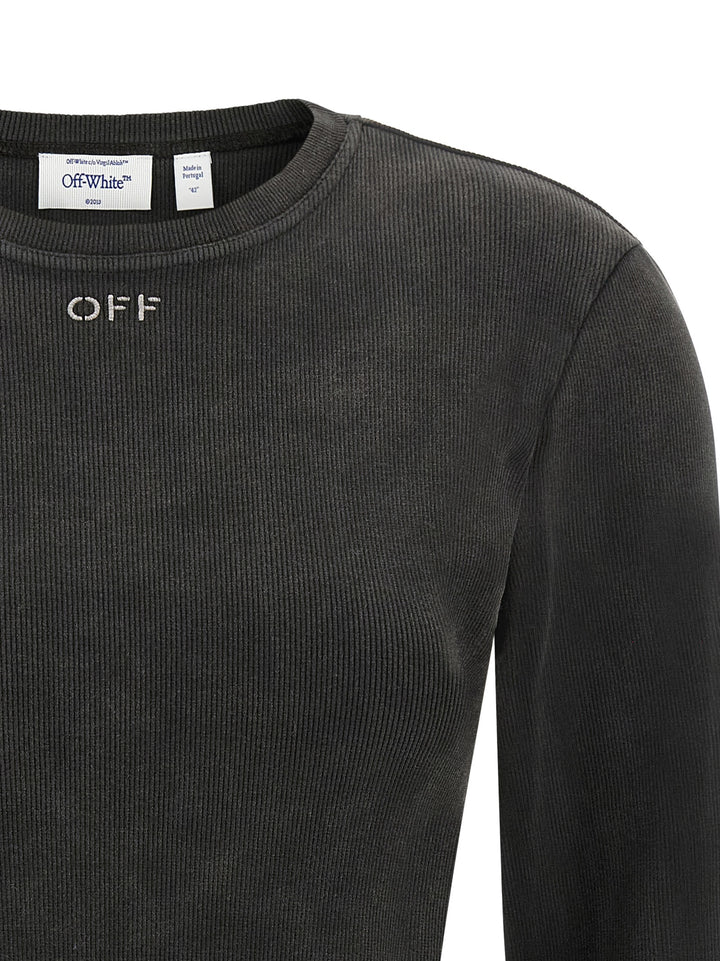 Off-White Black Cotton Sportswear
