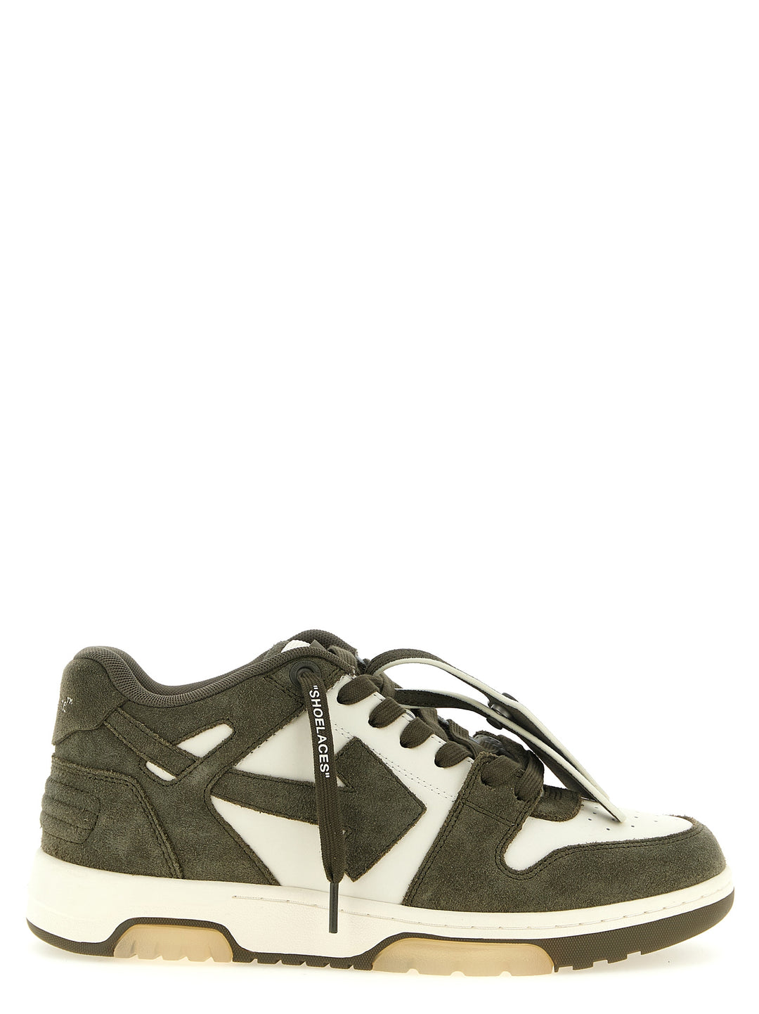 Off-White Bicolor Cowhide Athletic Sneakers