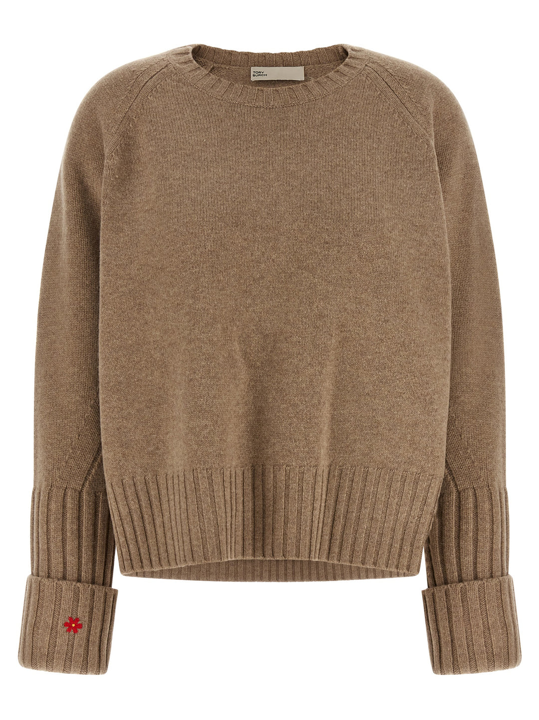 Tory Burch Beige Wool Cardigan