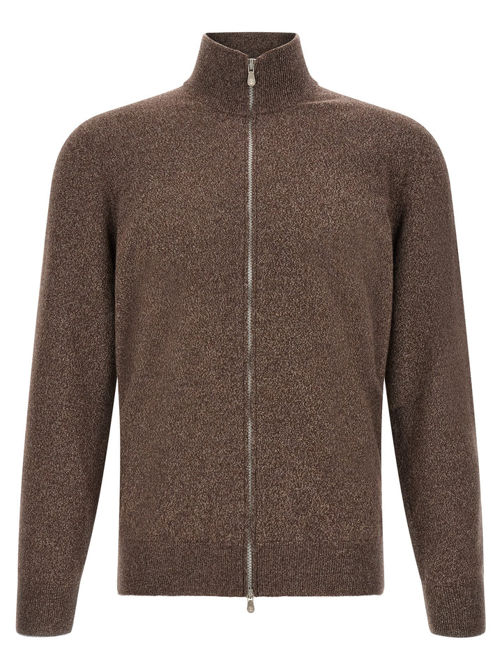 Brunello Cucinelli Brown Cashmere Cardigan