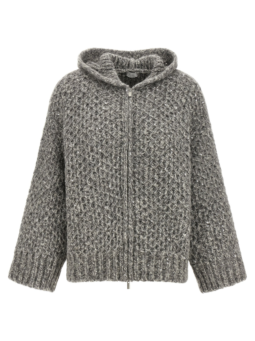 Peserico Gray Wool Cardigan