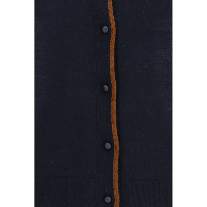Max Mara Blue Silk Cardigan