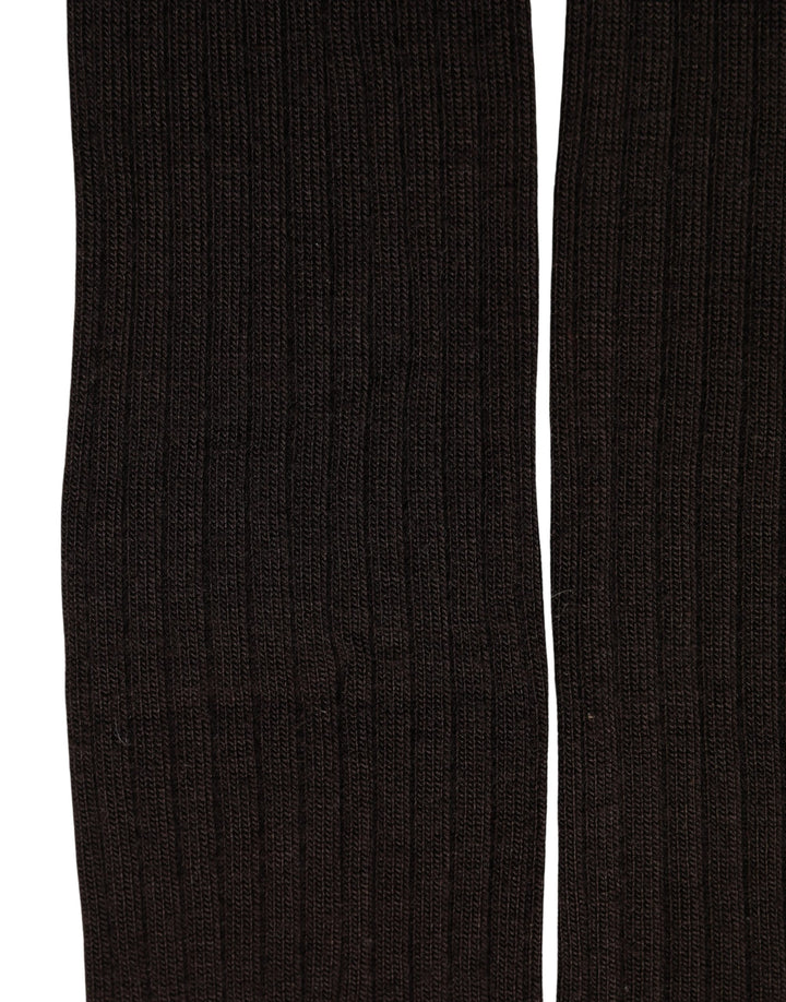 Dolce &amp; Gabbana Black Wool Tights Stocking Pantyhose One Size Socks