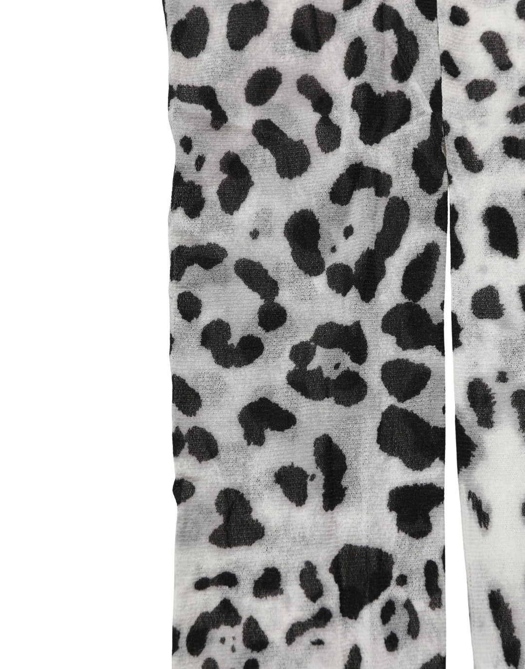 Dolce &amp; Gabbana Gray Leopard Nylon Tights Stocking Pantyhose Socks