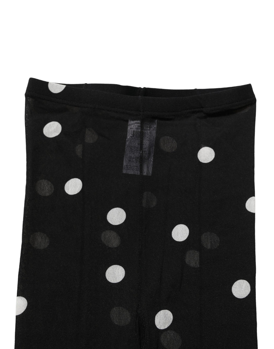 Dolce &amp; Gabbana Black Polka Dot Tights Stockings Pantyhose Socks