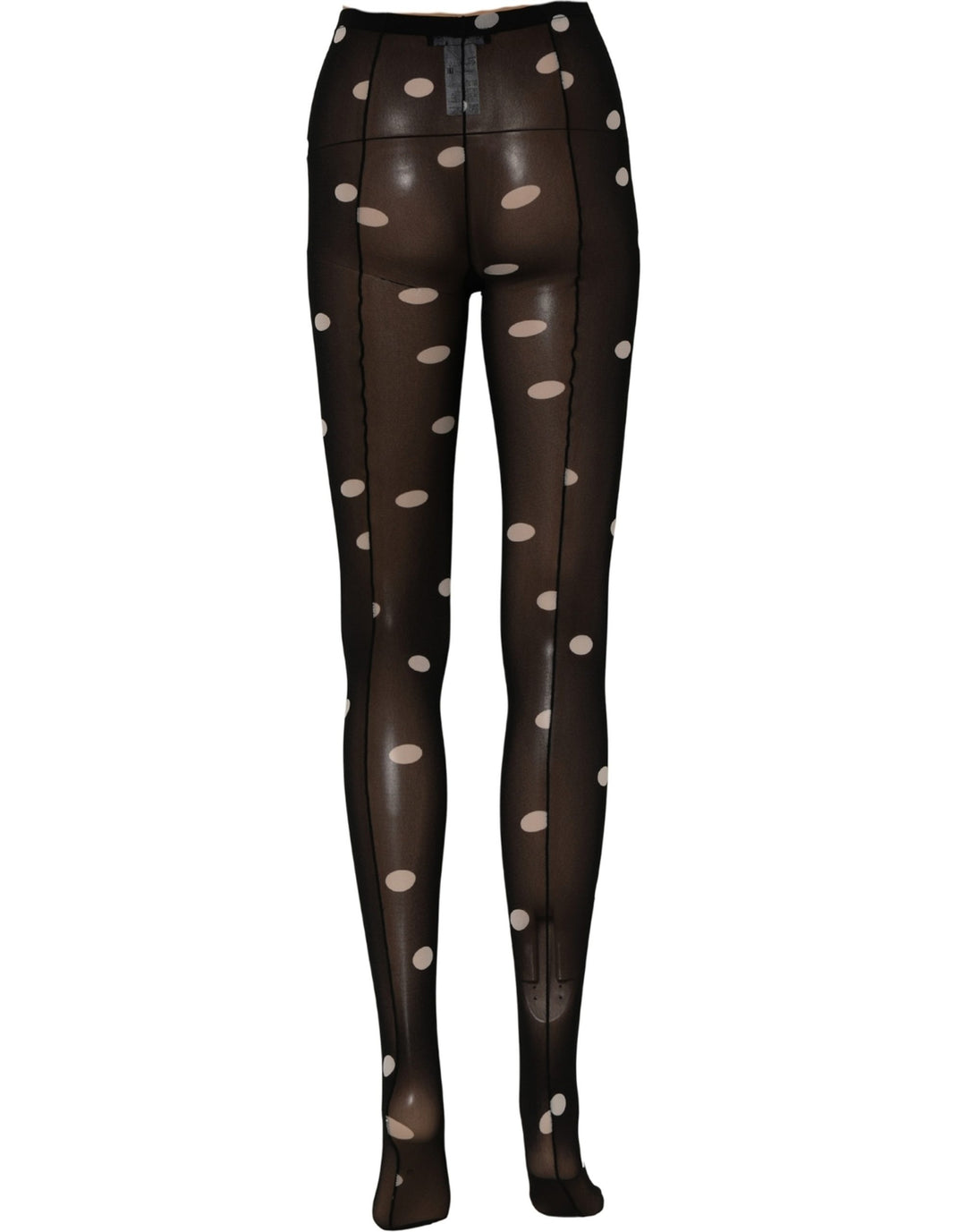 Dolce &amp; Gabbana Black Polka Dot Tights Stockings Pantyhose Socks