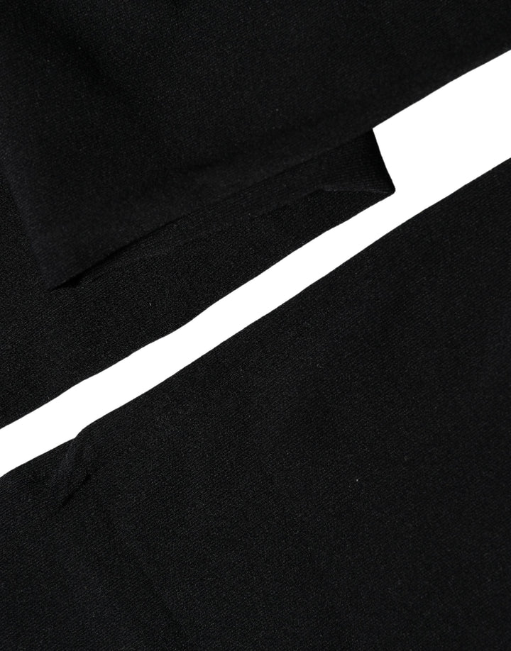 Dolce &amp; Gabbana Black 100% Nylon Thigh High Stockings Socks