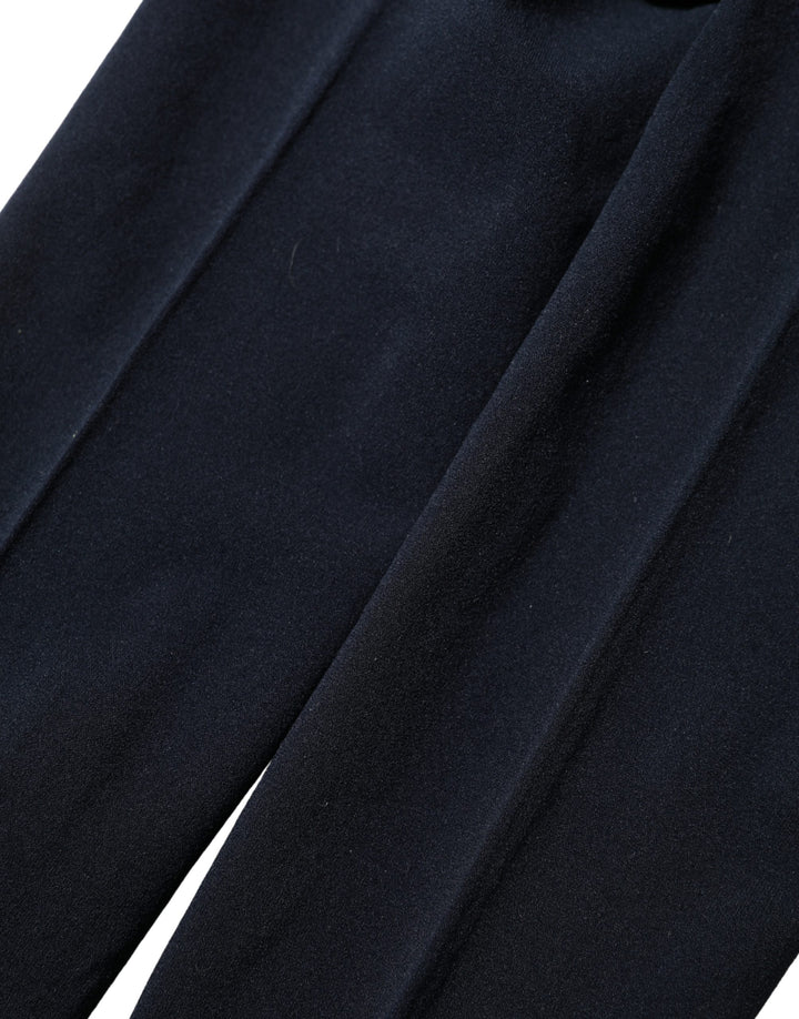 Dolce &amp; Gabbana Dark Blue Nylon Sheer Tights Stockings Socks