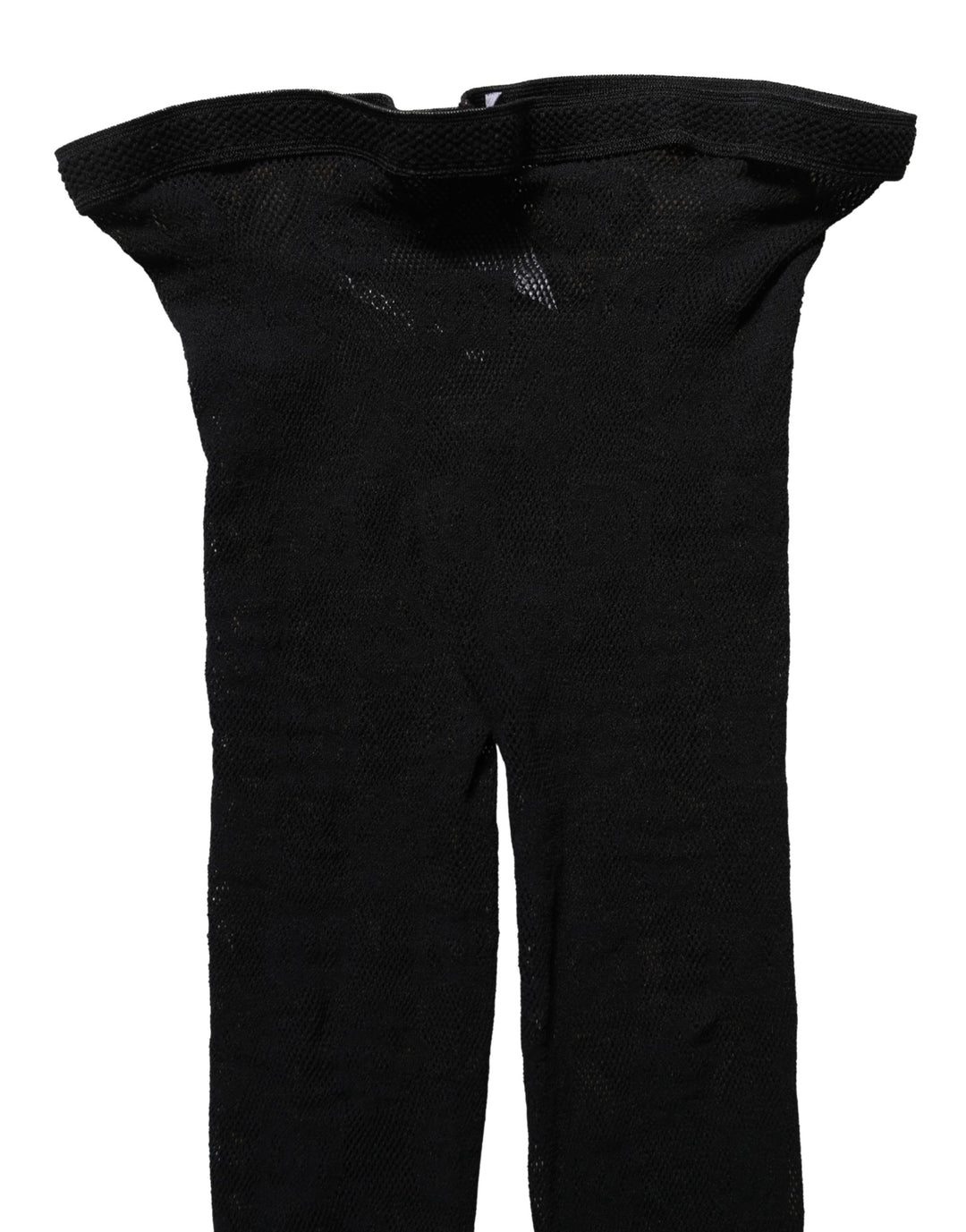 Dolce &amp; Gabbana Black All Over Print Sheer Stretch Tights Socks