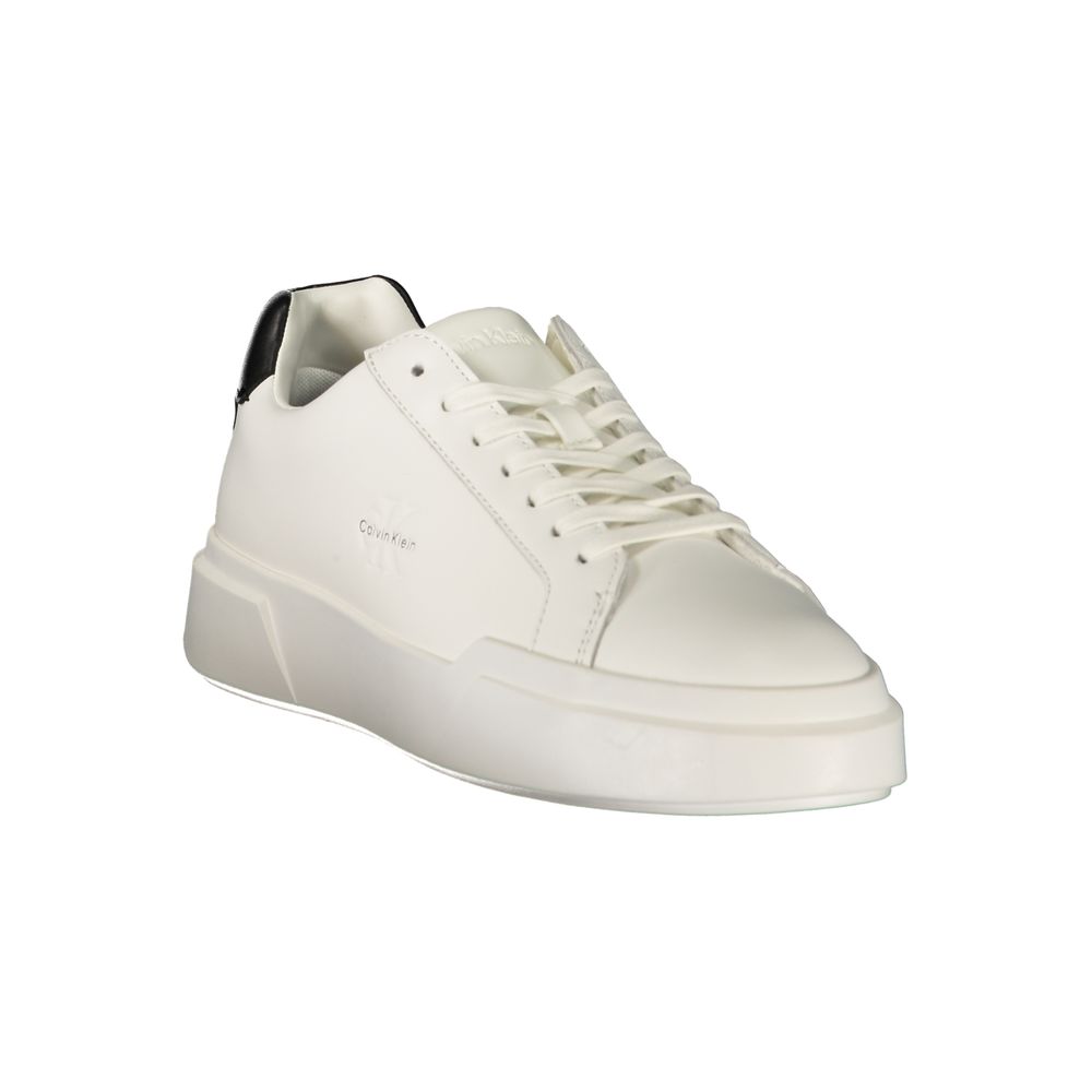 Calvin Klein White Leather Men&