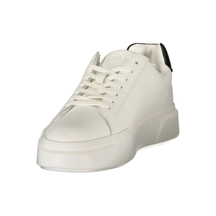 Calvin Klein White Leather Men&