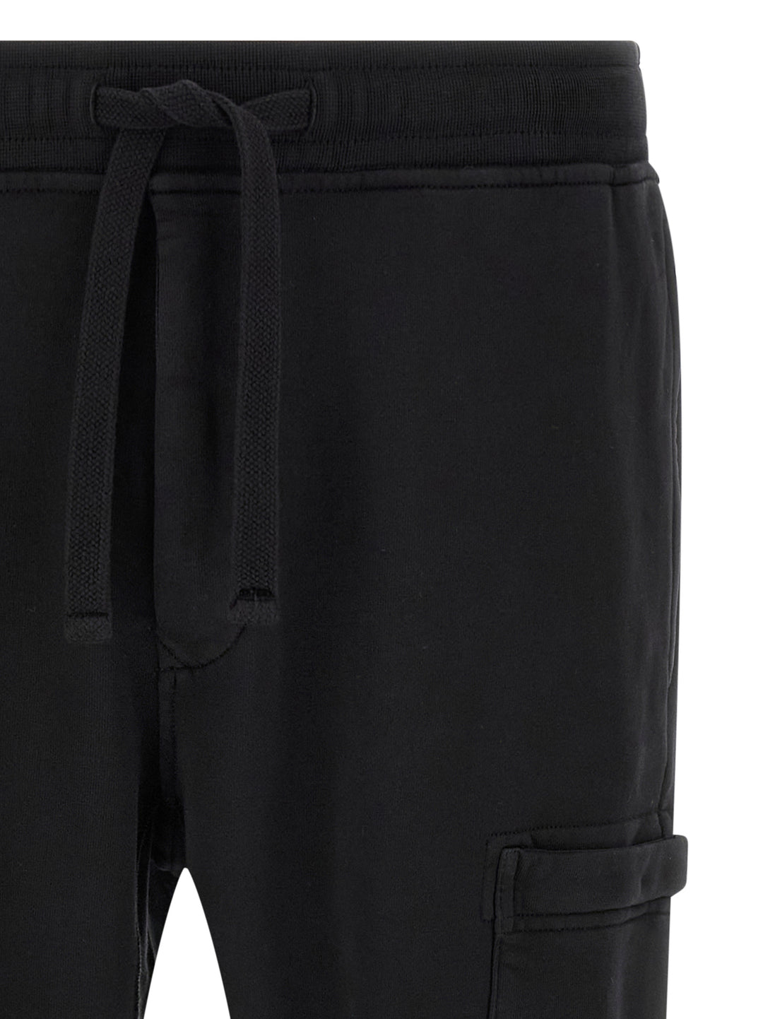 Stone Island Black Cotton Joggers (Workout Pants)