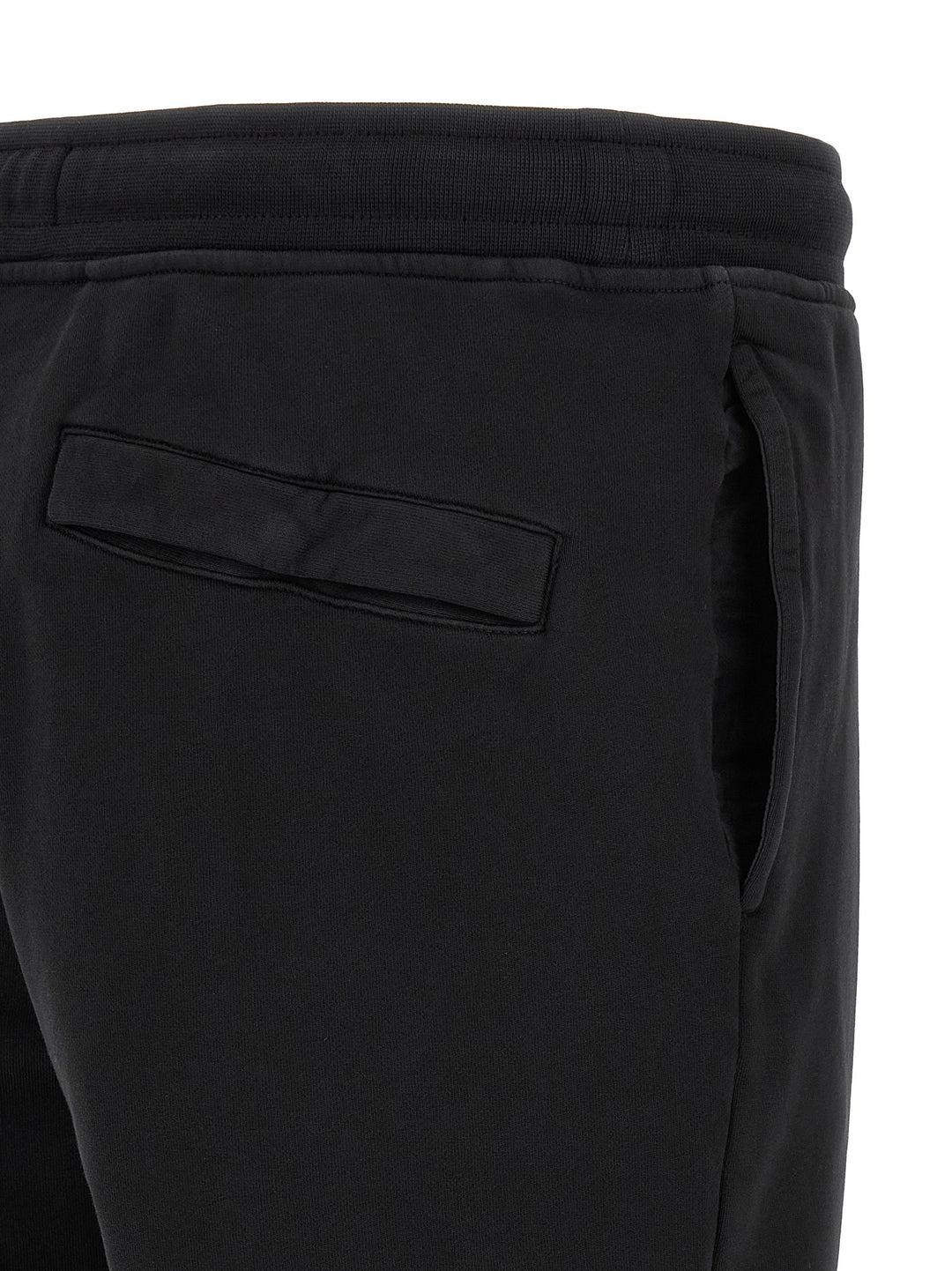Stone Island Black Cotton Joggers (Workout Pants)