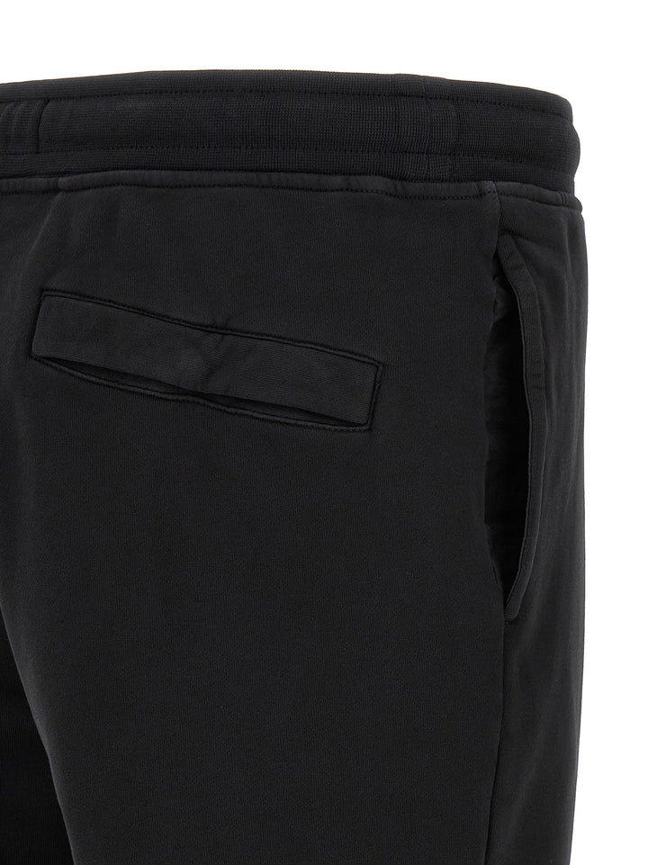 Stone Island Black Cotton Joggers (Workout Pants)
