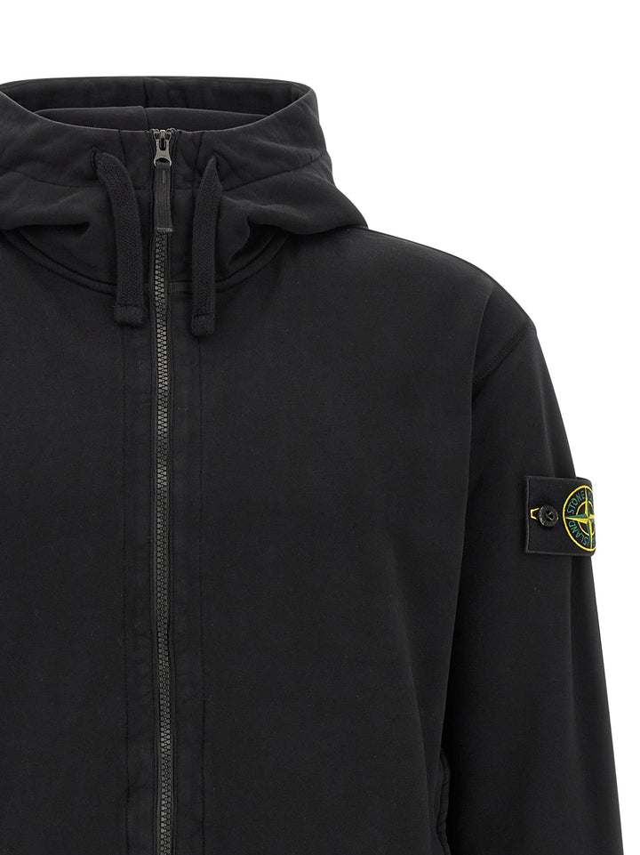 Stone Island Black Cotton Sweatshirt