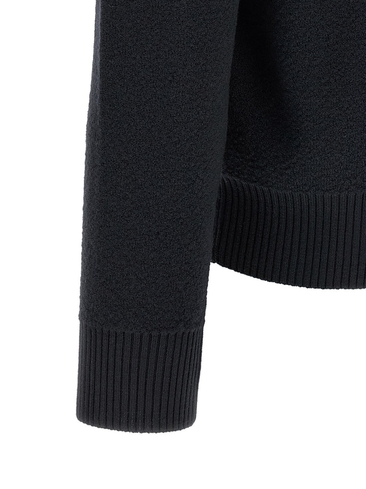 Stone Island Blue Virgin Wool Cardigan