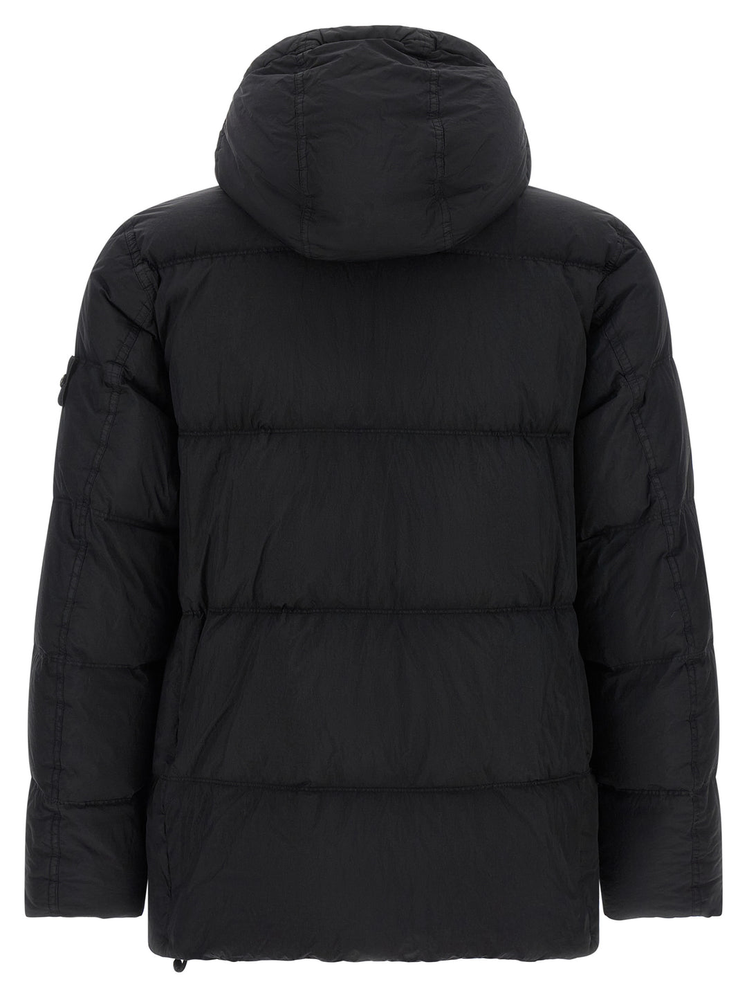 Stone Island Black Polyamide Full-Length Jacket