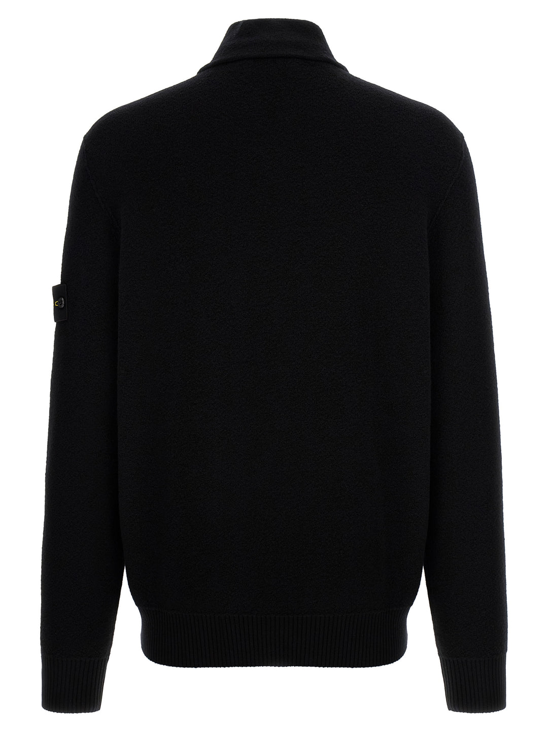 Stone Island Black Virgin Wool Cardigan