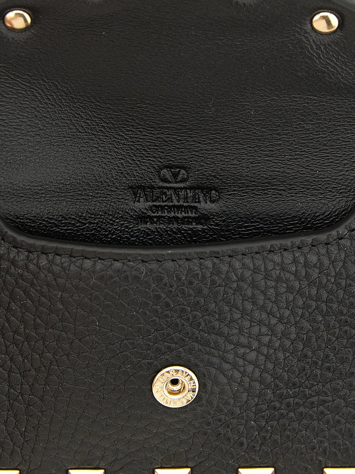 Valentino Garavani Black Calfskin Cardholder