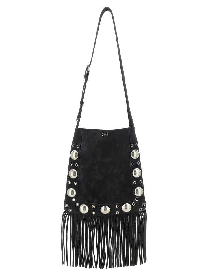 Valentino Garavani Black Calfskin Shoulder Bag