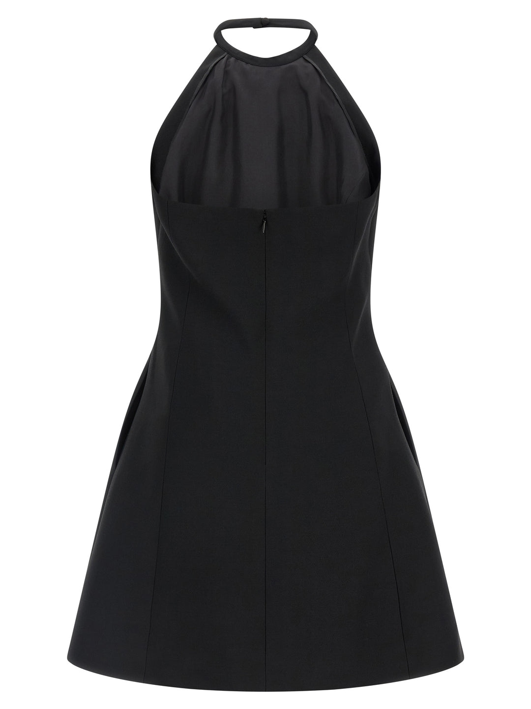 Valentino Garavani Black Virgin Wool Short Dress