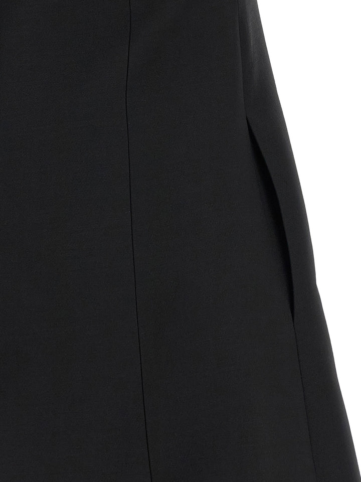 Valentino Garavani Black Virgin Wool Short Dress