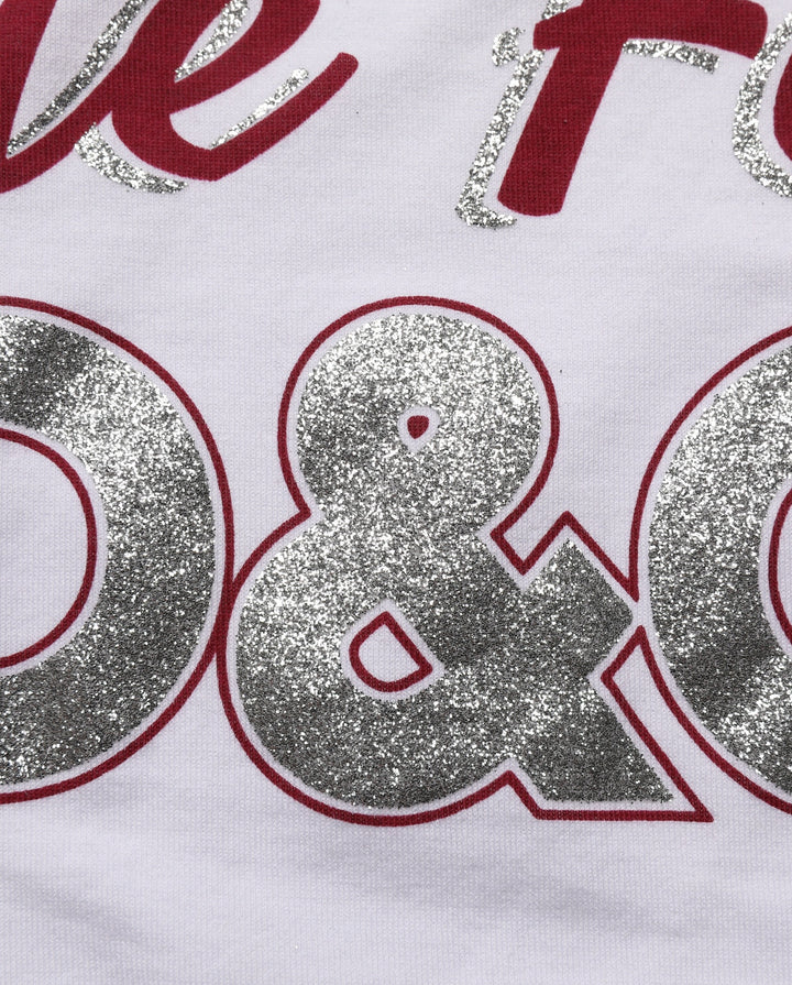 Dolce &amp; Gabbana White Graphic Print Cotton Crew Neck T-shirt