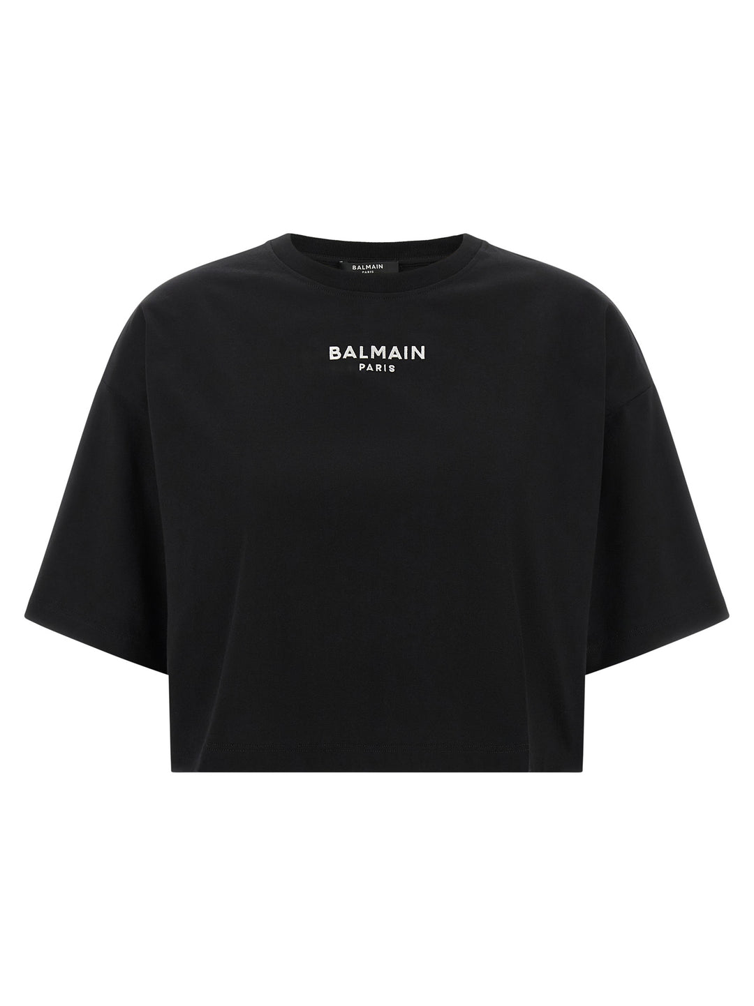 Balmain Black Cotton T-Shirt