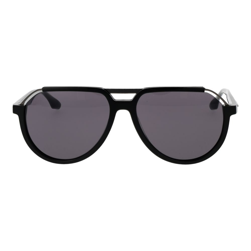Trussardi Black Acetate &amp; Stainless Steel Sunglasses
